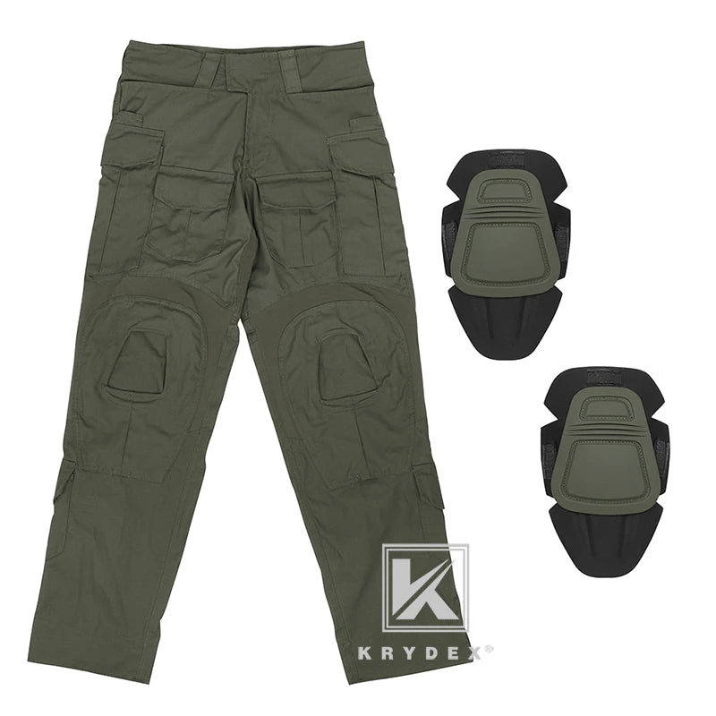 KRYDEX Combat G3 Uniform Set Outdoor Hunting Tactical Camouflage Shirt & Pants Kit Ranger Green Gen3 Clothing