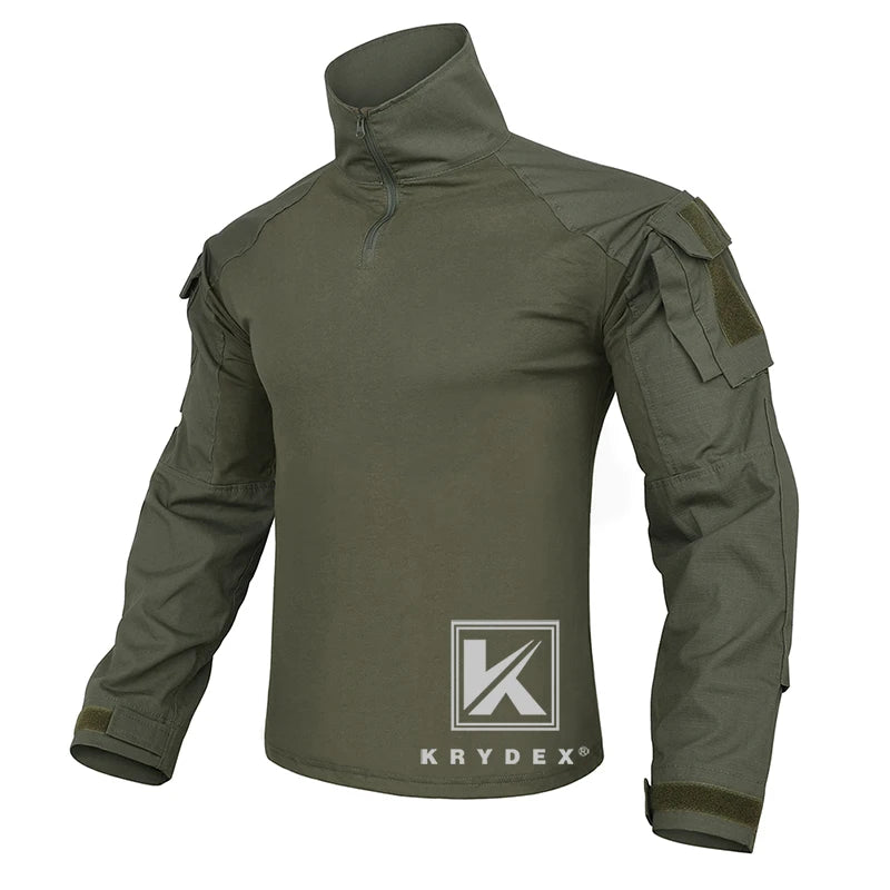 KRYDEX Combat G3 Uniform Set Outdoor Hunting Tactical Camouflage Shirt & Pants Kit Ranger Green Gen3 Clothing