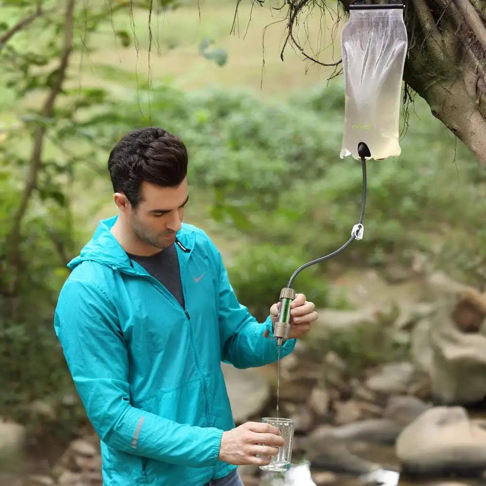 Miniwell Outdoor Gravity Water Filter System For Hiking