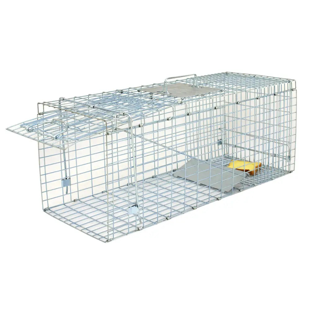 Heavy Duty Iron Animal Trap Cage for Rodents and Raccoons