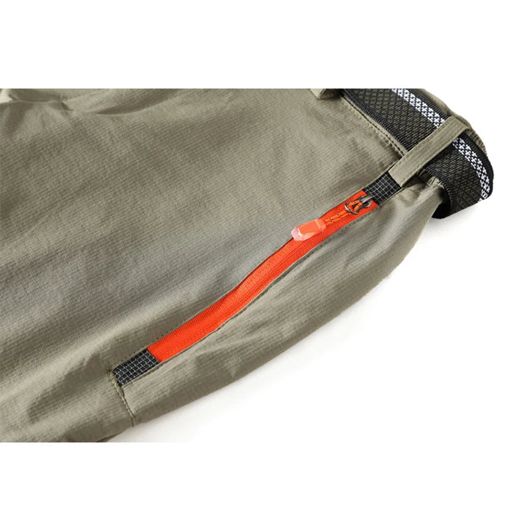 Men's mountaineering outdoor pants with four-sided elastic quick drying pants, light and thin summer elastic breathable quick dr