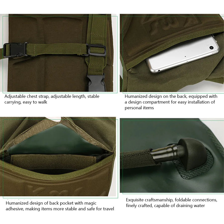 3L inner tank sports water bag backpack, outdoor cycling sports water bag bag, tear resistant and wear-resistant material