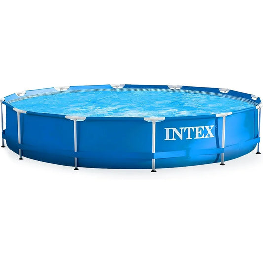 Round Above Ground Metal Frame Pool For Family Use