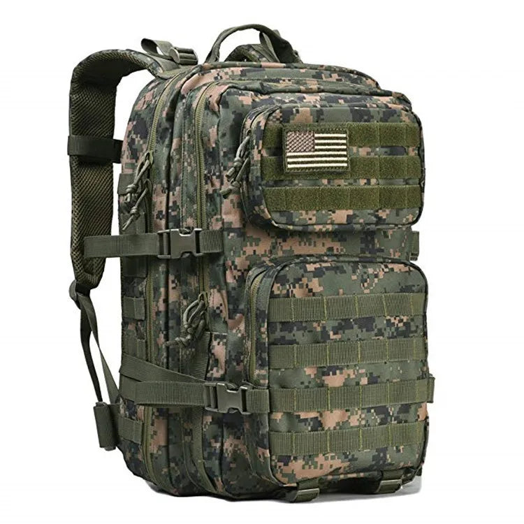 Outdoor tactical backpack multifunctional large capacity camouflage camping waterproof sports mountaineering backpack