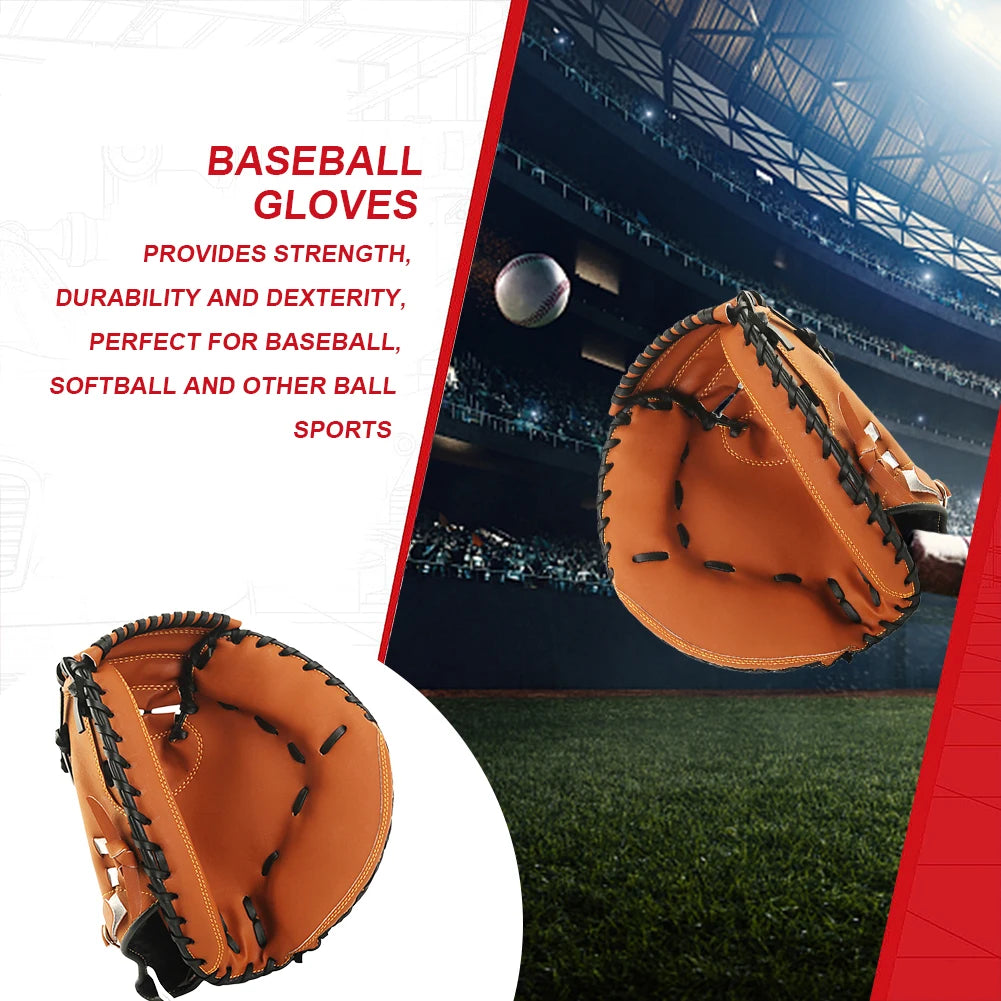Shunmaii PU Leather Baseball Fielding Glove For Beginners