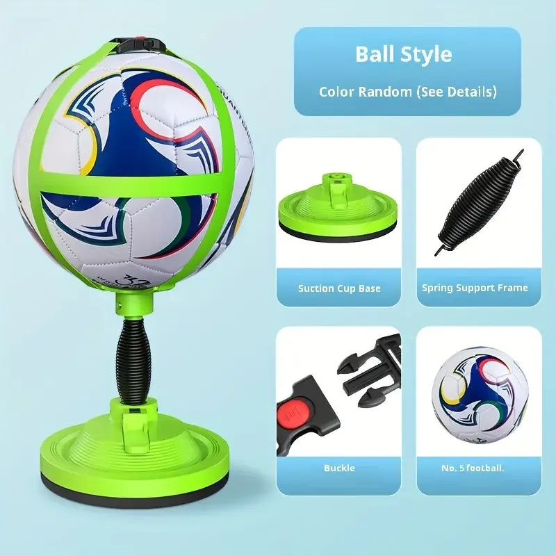 Adjustable Soccer/Volleyball/Rugby Training Bands - Machine-Stitched, Rubber Sports Aid for Single Practice - White/Green