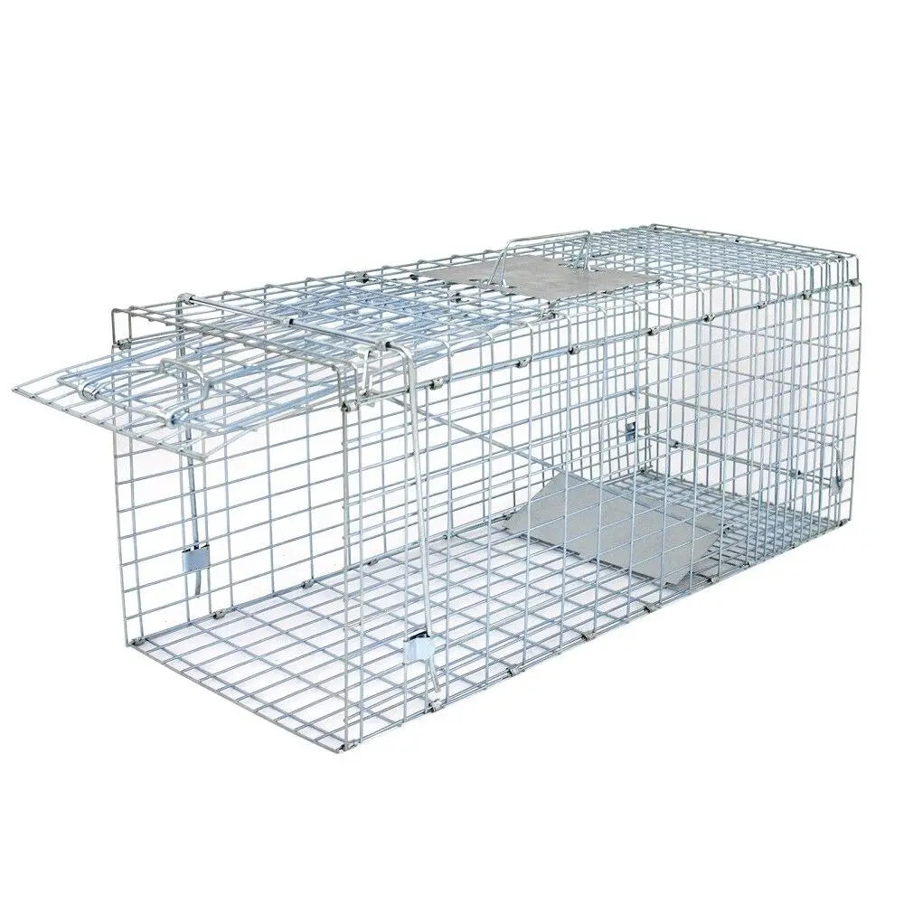 Heavy Duty Iron Animal Trap Cage for Rodents and Raccoons