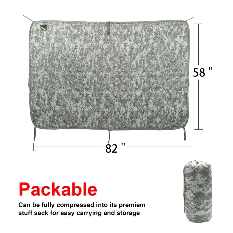 LQARMY Tactical Camouflage Water Repellent Poncho Blanket