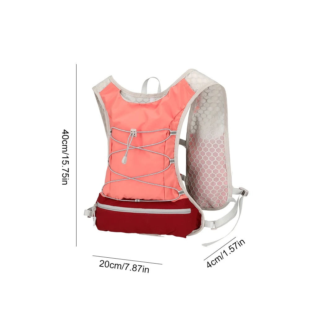 Unisex Lightweight Trail Running Backpack Breathable Hydration Vest Water Pack Waterproof Camping Sports Cycling Climbing Vest