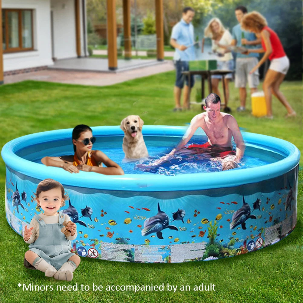 Hign Concerned Inflatable Pool Foldable Family Water Fun