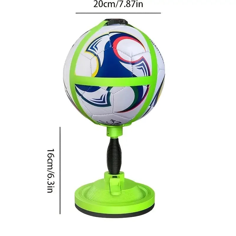 Adjustable Soccer/Volleyball/Rugby Training Bands - Machine-Stitched, Rubber Sports Aid for Single Practice - White/Green
