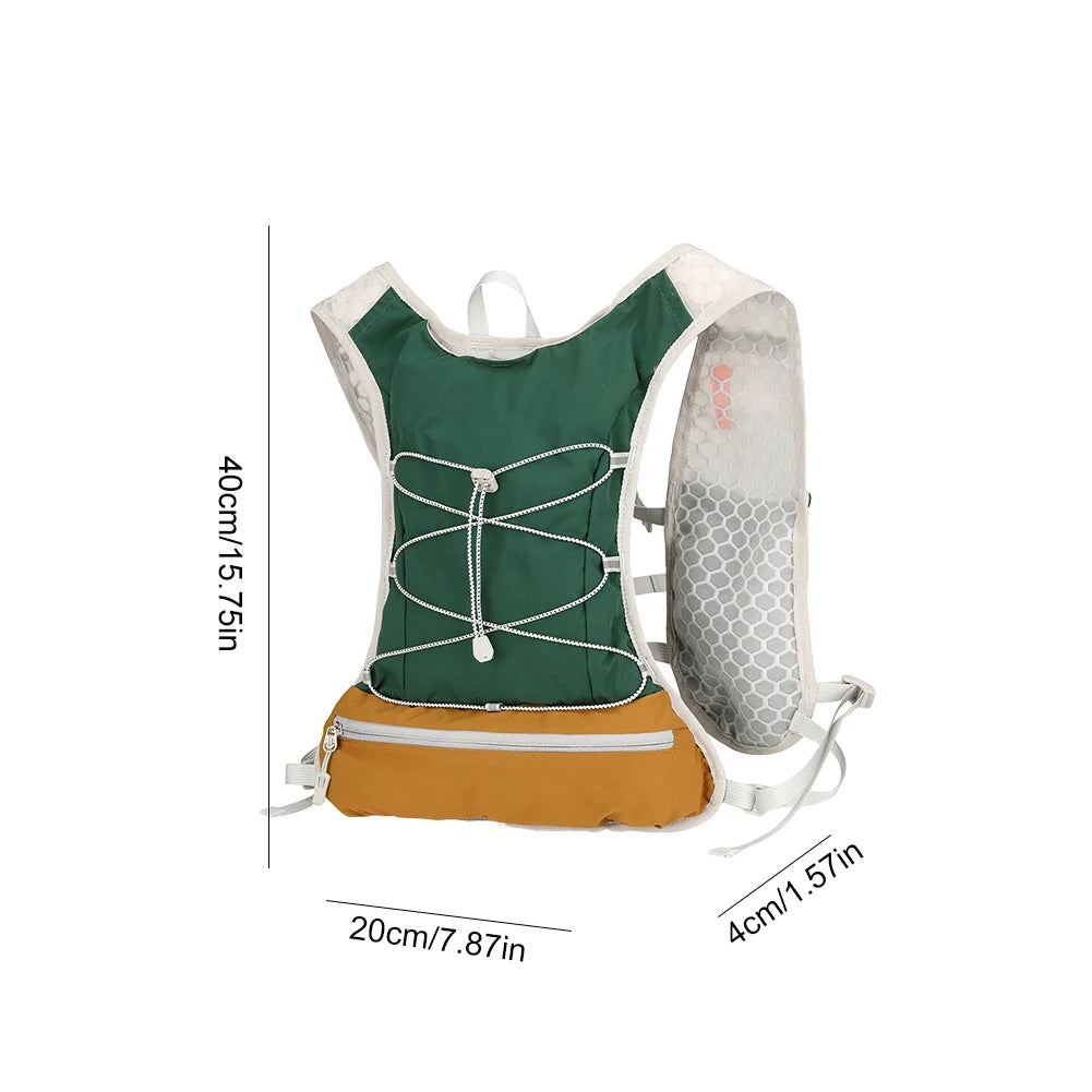 Unisex Lightweight Trail Running Backpack Breathable Hydration Vest Water Pack Waterproof Camping Sports Cycling Climbing Vest