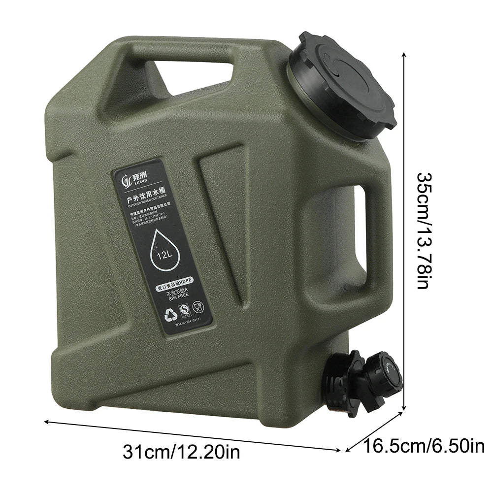 Leakproof Camping Water Container With Spigot For Hiking
