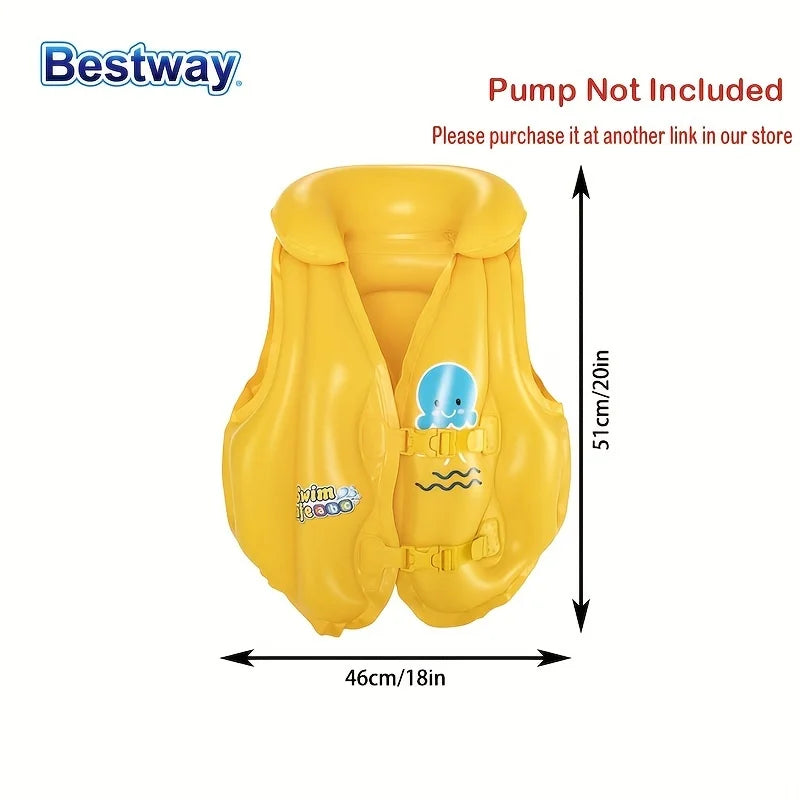 Bestway 32034 1PC Swimming Buoyancy Classic Life Jacket, Swimming Vest Buoyancy Swimming Jacket, Swimming Training Water Sports