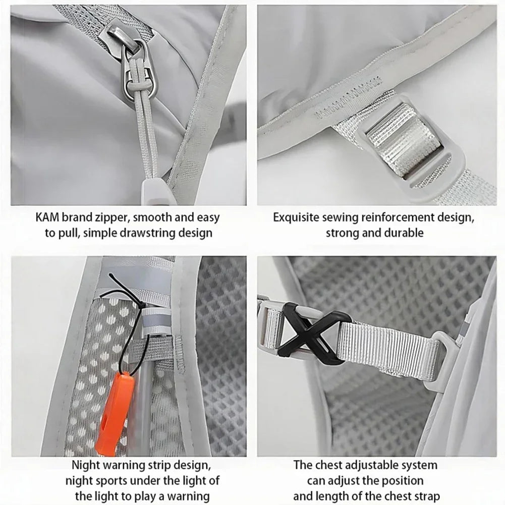 Unisex Lightweight Trail Running Backpack Breathable Hydration Vest Water Pack Waterproof Camping Sports Cycling Climbing Vest