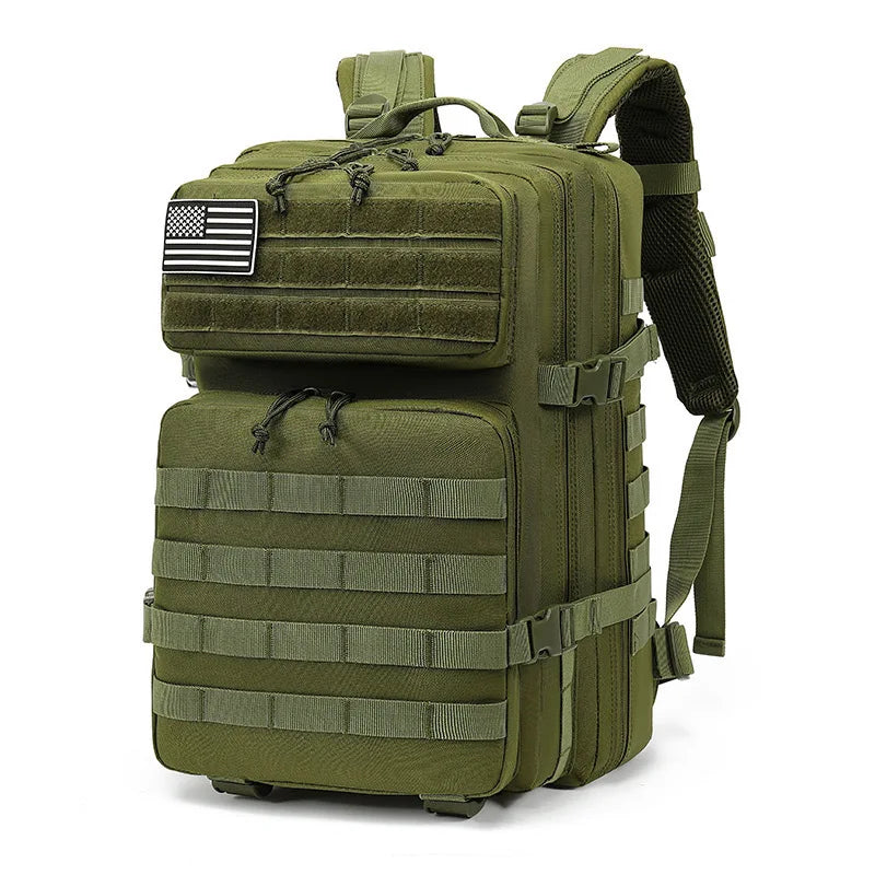 Outdoor tactical backpack multifunctional large capacity camouflage camping waterproof sports mountaineering backpack