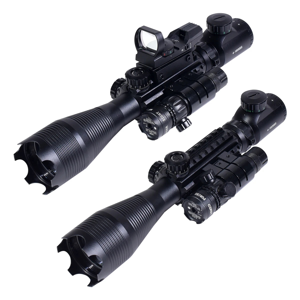 Exit 4-16X50EG Rifle Scope With Red Dot Sight Laser Pointer