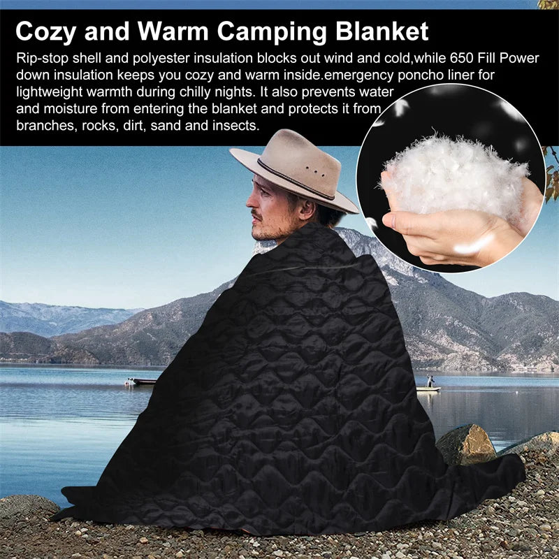 LQARMY Tactical Camouflage Water Repellent Poncho Blanket