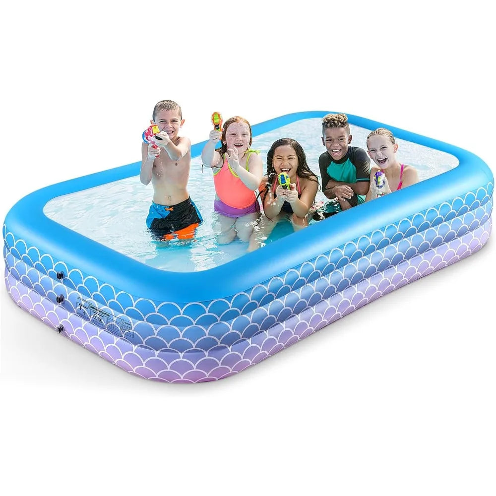 Inflatable Pool for Kids and Adults Leakproof Above Ground