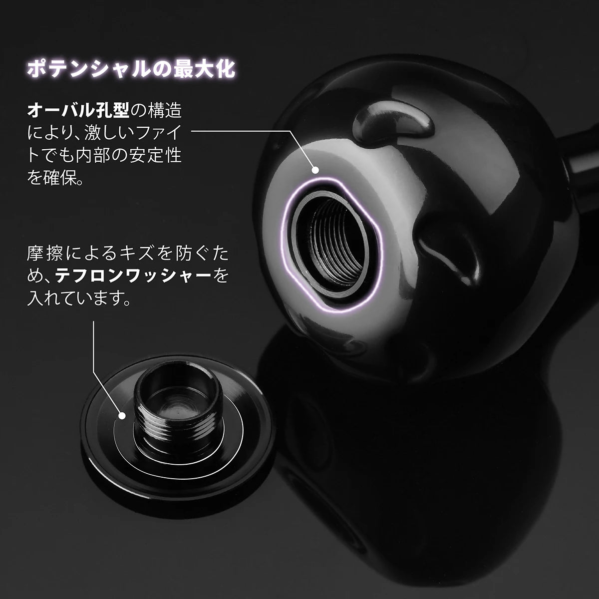 Gomexus Titanium Reel Power Knob 38mm for Shimano Stella Nasci FC Stradic FL Vanquish 0 Daiwa BG MQ Certate Exist LT 2000-5000