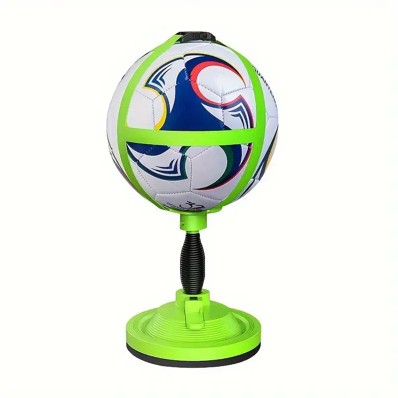Adjustable Soccer/Volleyball/Rugby Training Bands - Machine-Stitched, Rubber Sports Aid for Single Practice - White/Green