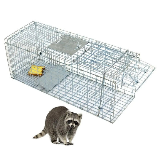 Heavy Duty Iron Animal Trap Cage for Rodents and Raccoons