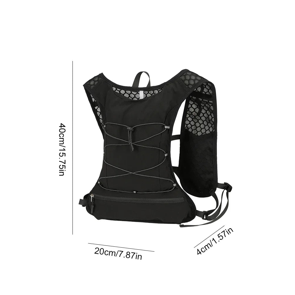 Unisex Lightweight Trail Running Backpack Breathable Hydration Vest Water Pack Waterproof Camping Sports Cycling Climbing Vest