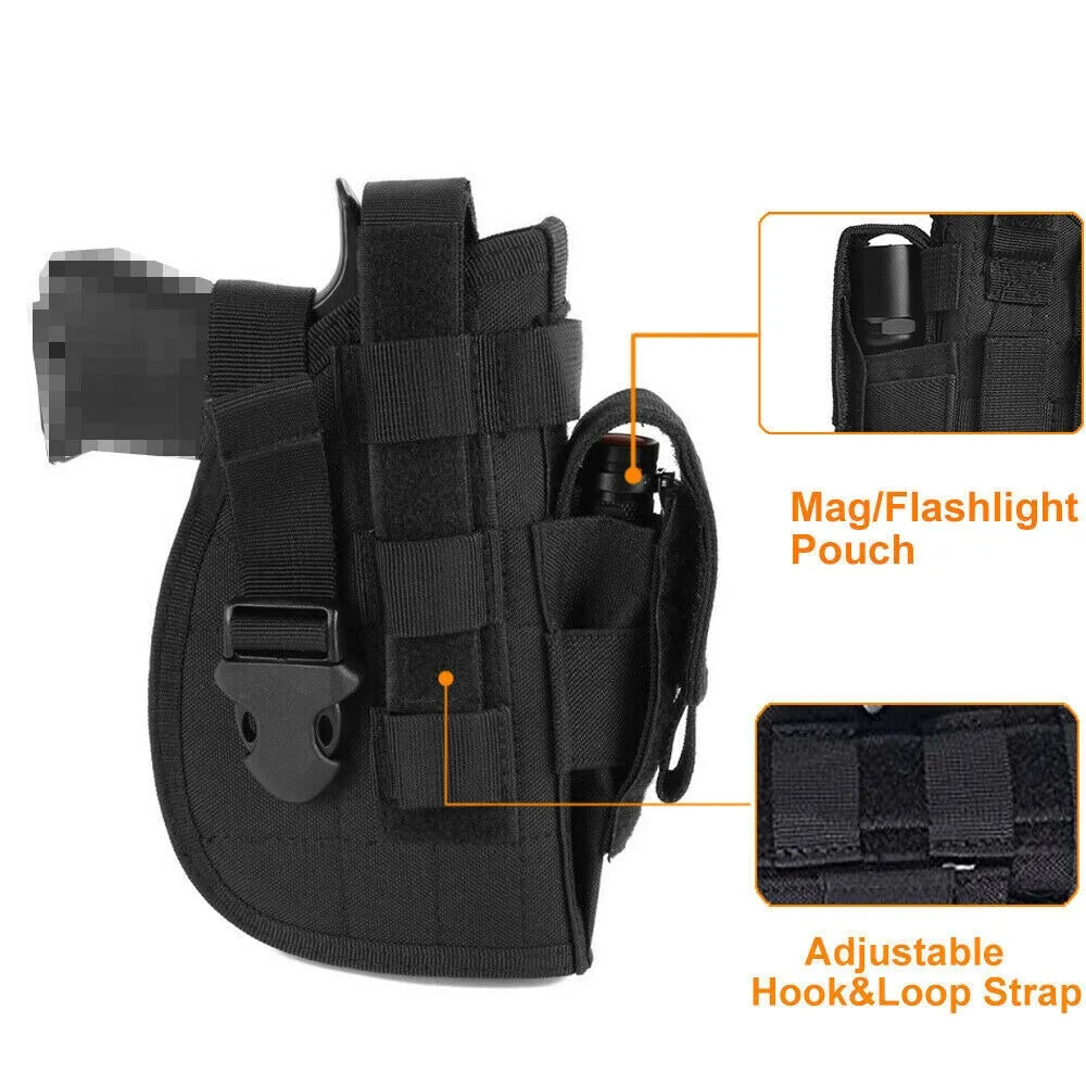 Hand Options Universal Pistol Holster Molle Nylon Belt