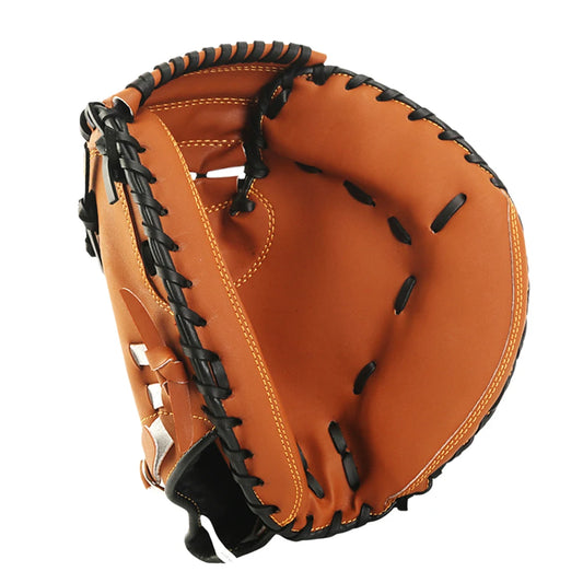 Baseball Glove PU Leather Baseball Fielding Glove Thicken Beginner Play Training Wear-resistant Catcher Mitt for Outdoor Sports