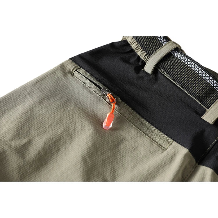 Men's mountaineering outdoor pants with four-sided elastic quick drying pants, light and thin summer elastic breathable quick dr