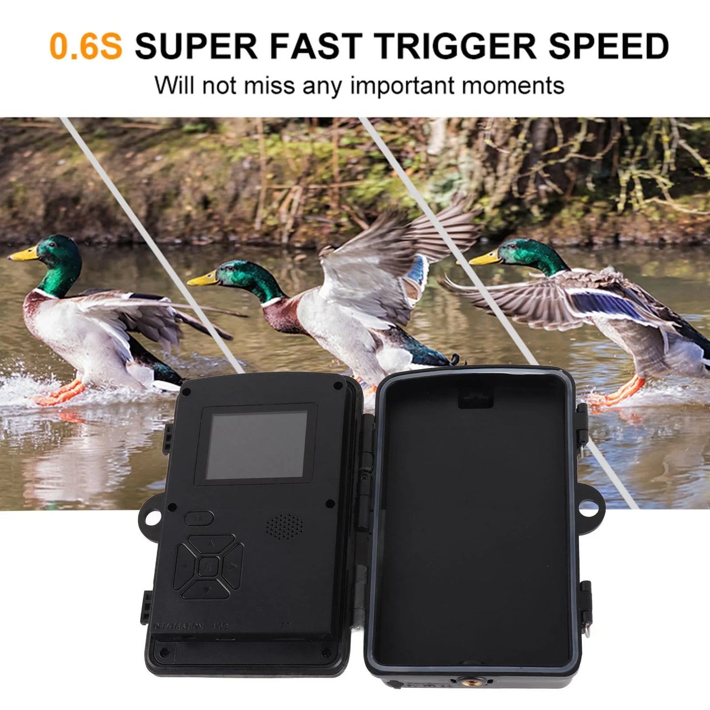 Hilitand 1080P Hunting Camera With 16MP Night Vision