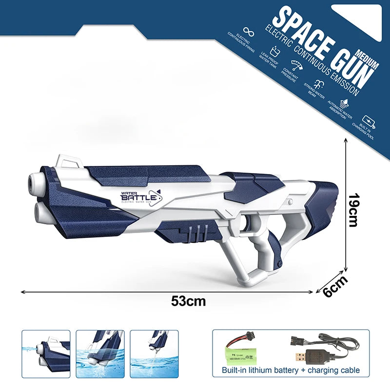 CONUSEA Electric Water Gun Squirt Pistol Space Battle Toys