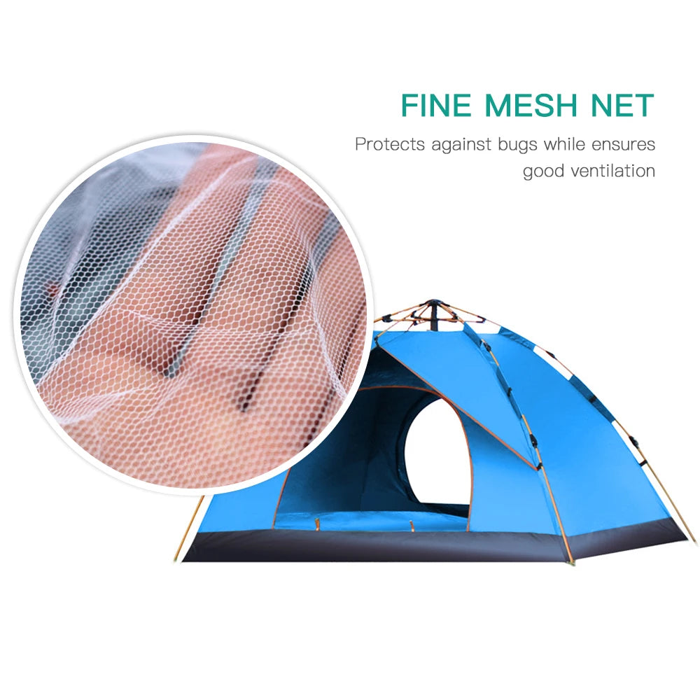 Building Instant Pop Up Tent Camping Water Resistant