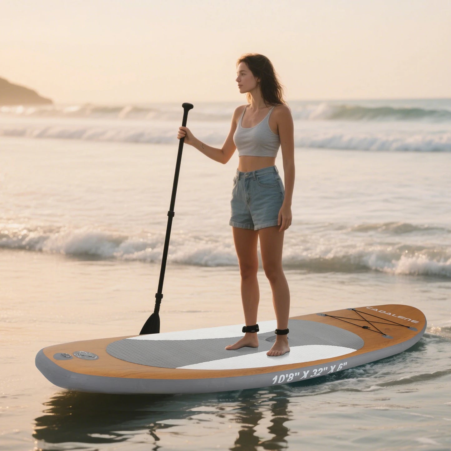 CADALENE Inflatable Paddle Board With Sup Accessories