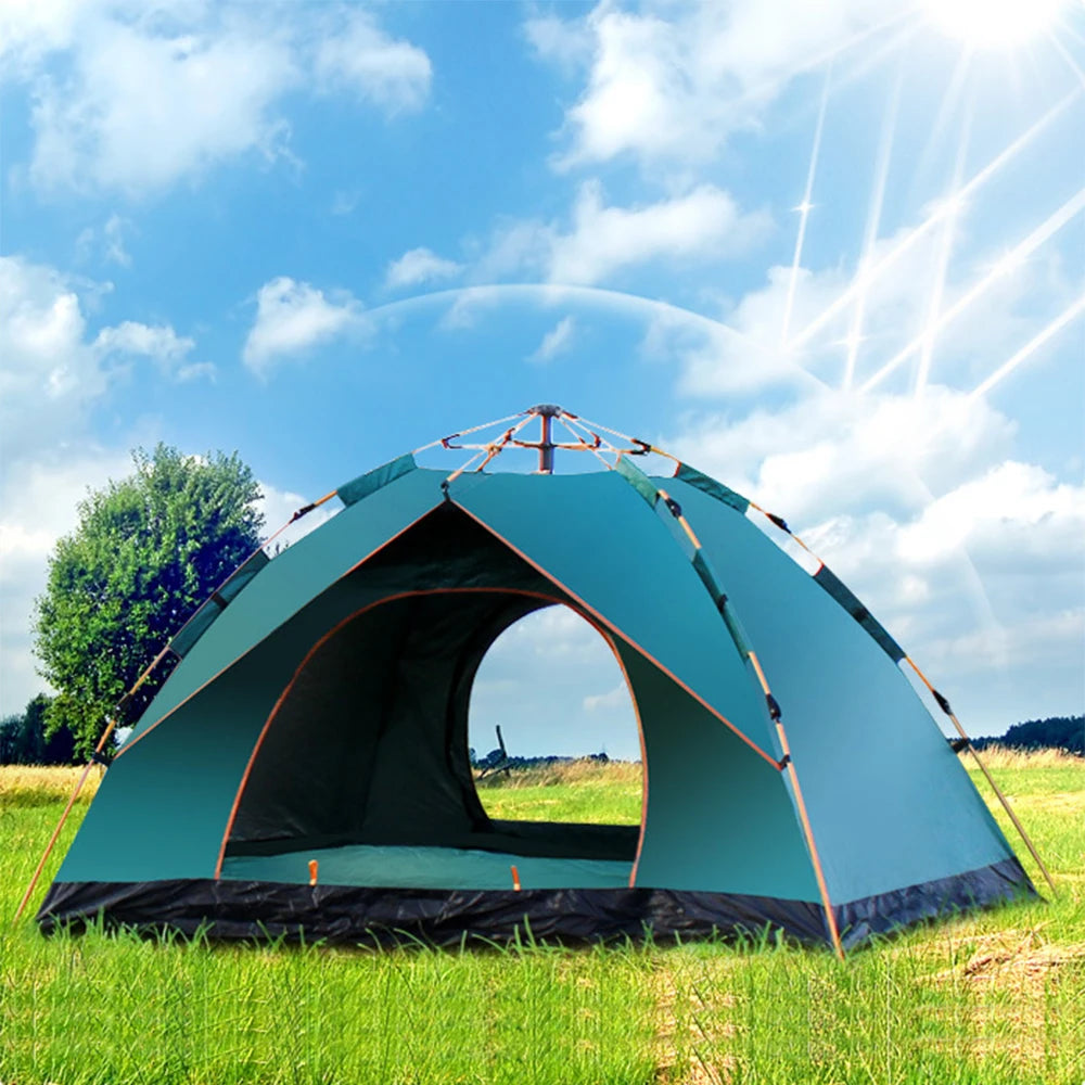 Building Instant Pop Up Tent Camping Water Resistant