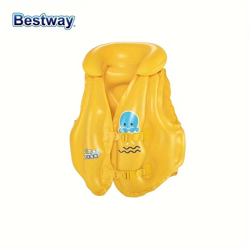 Bestway 32034 1PC Swimming Buoyancy Classic Life Jacket, Swimming Vest Buoyancy Swimming Jacket, Swimming Training Water Sports