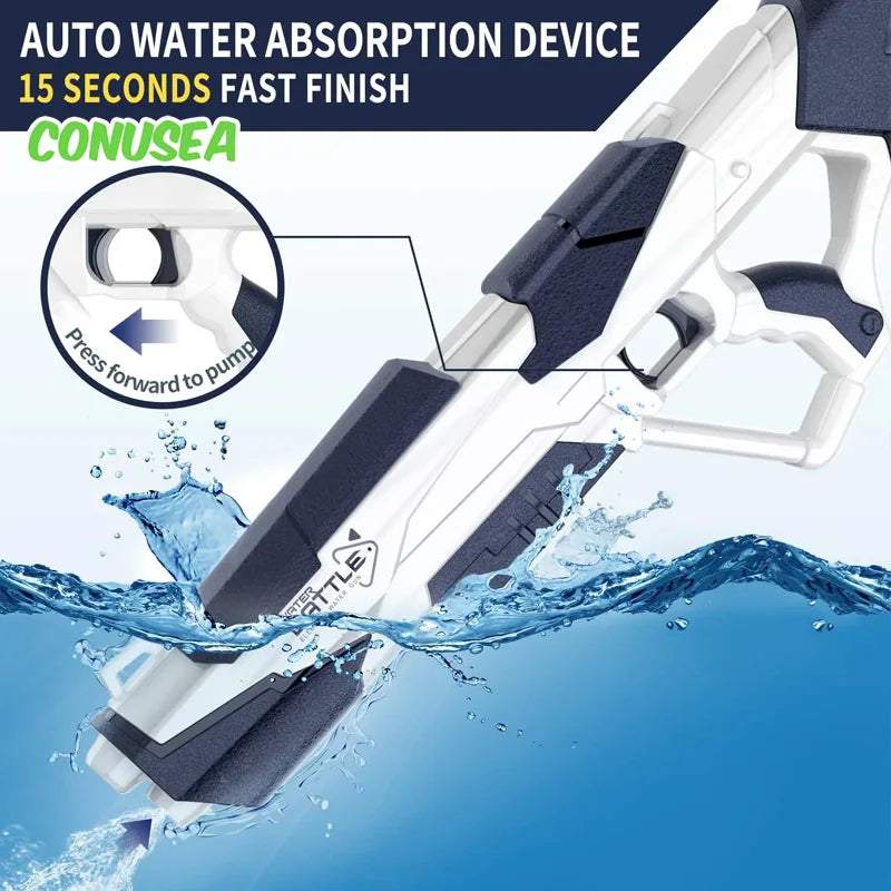 CONUSEA Electric Water Gun Squirt Pistol Space Battle Toys