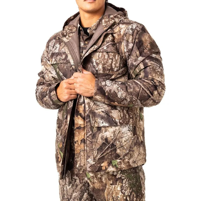 Ytyincn Men's Windproof Insulated Camo Hunting Parka