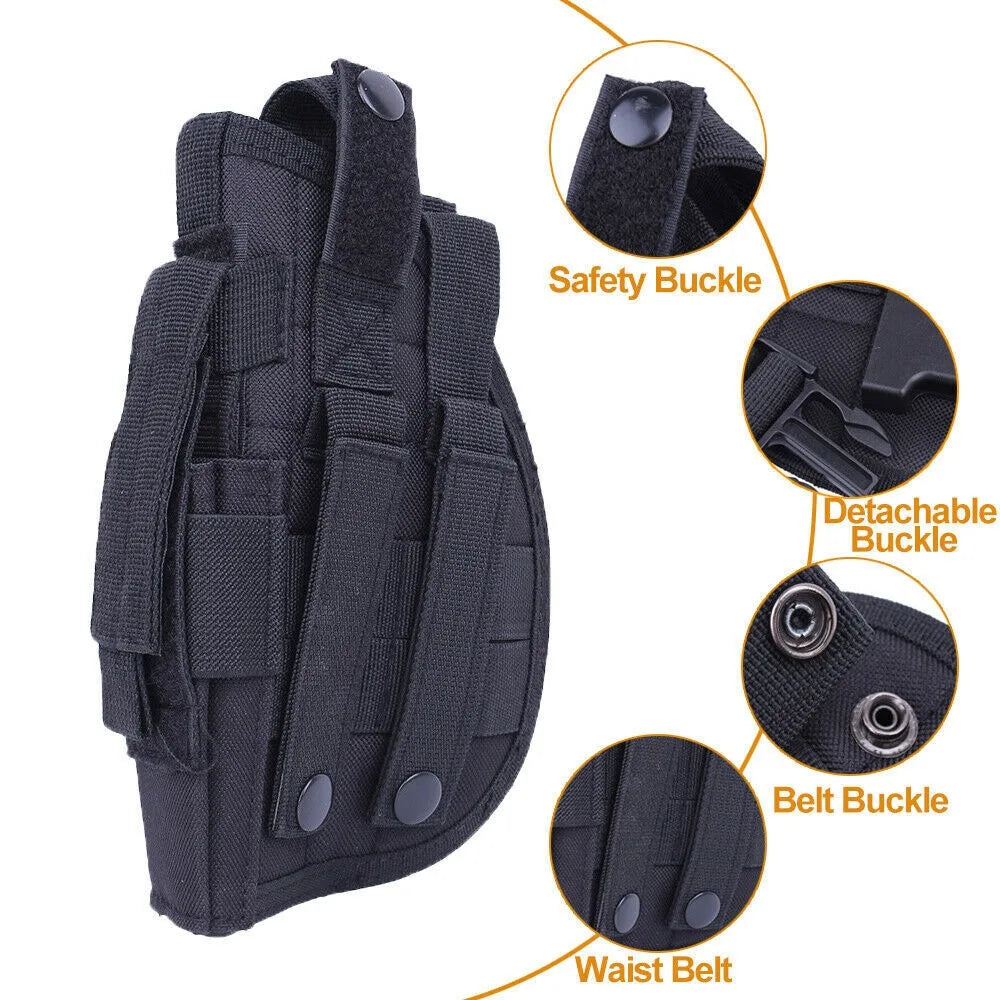 Hand Options Universal Pistol Holster Molle Nylon Belt
