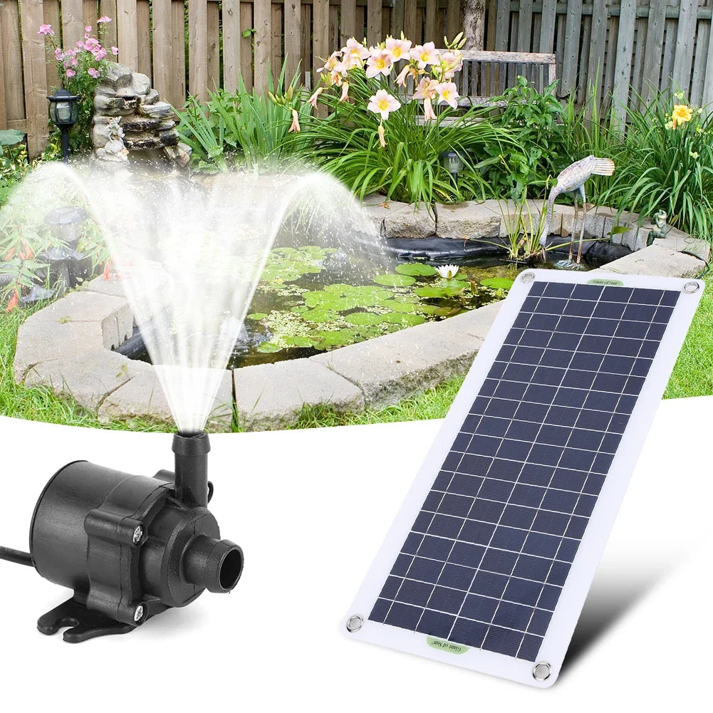 30W 800L/H Fountain Panel Pump Mini Solar Power Panel Water Pump Watering System Energy Saving Kits for Pool Garden Decoration