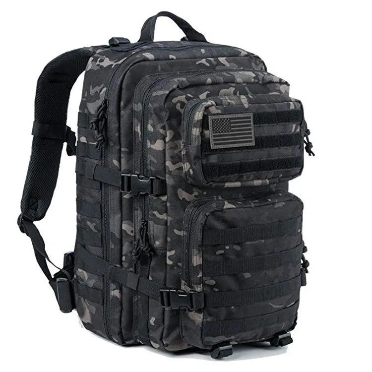Outdoor tactical backpack multifunctional large capacity camouflage camping waterproof sports mountaineering backpack